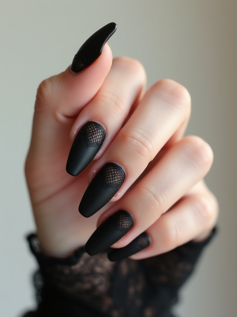 sheer lace and fishnet