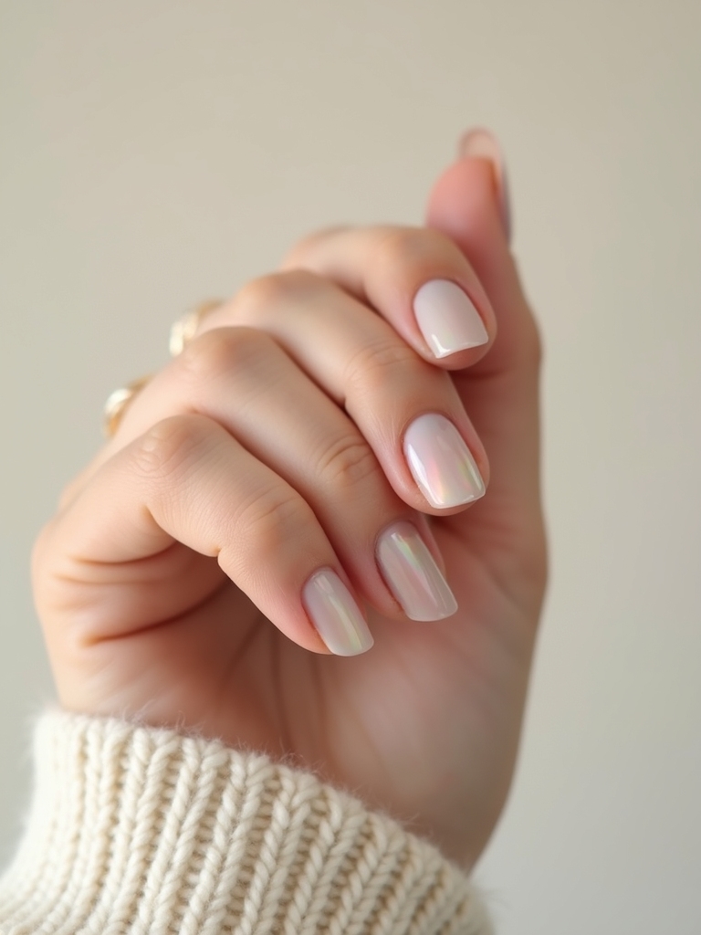 sheer milky centered halo