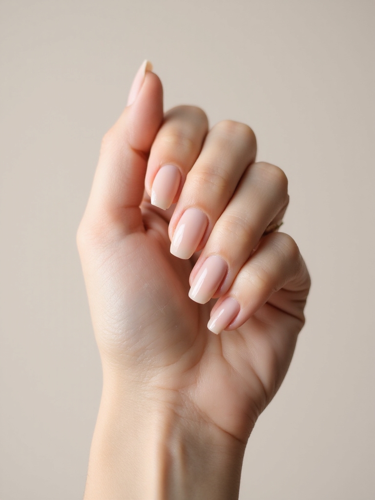 sheer misty nude ombr