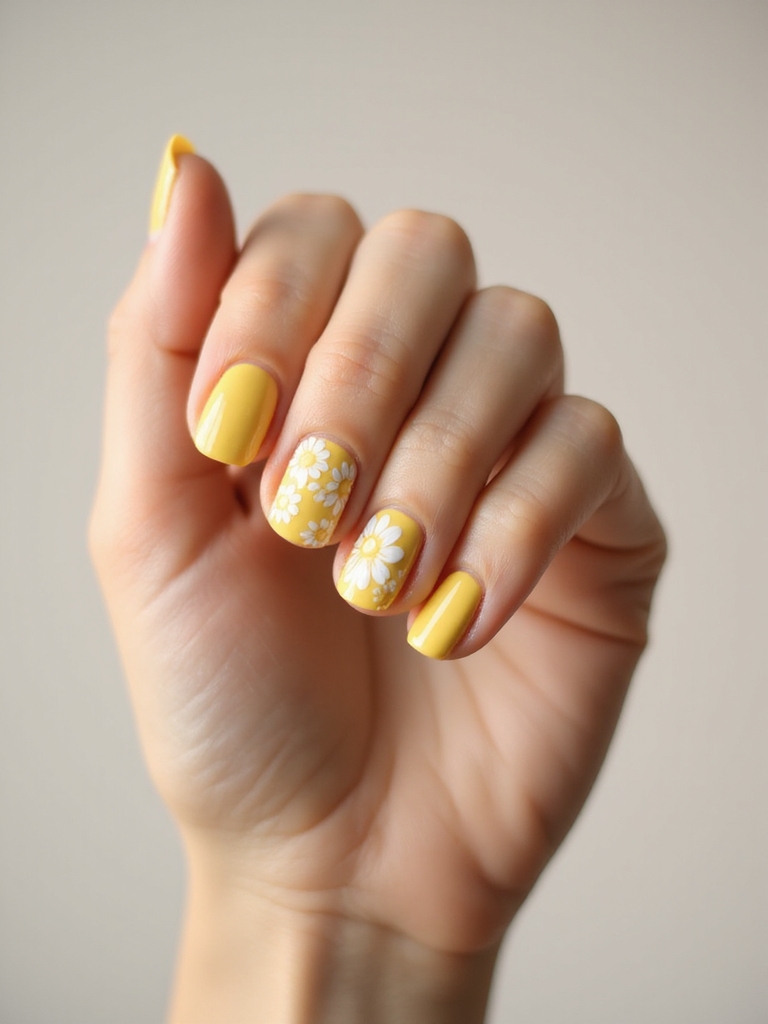 sheer nude daisy accents