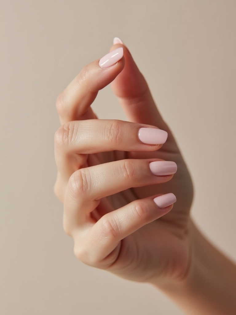 sheer pink chrome glaze