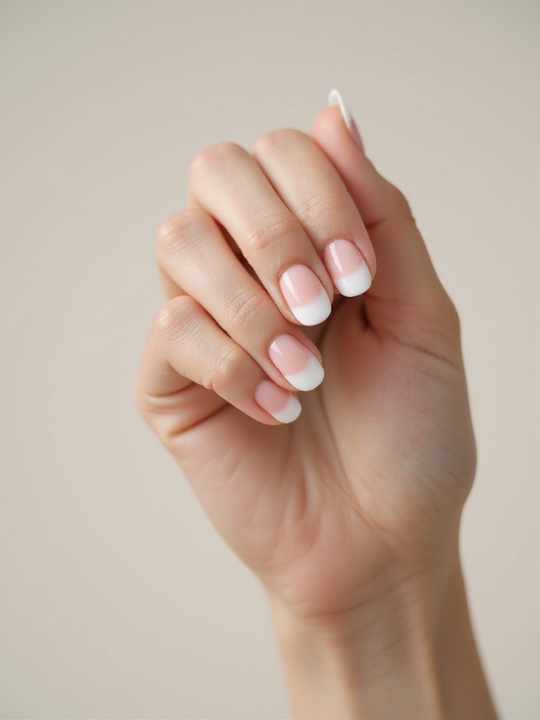 sheer pink milky gradient