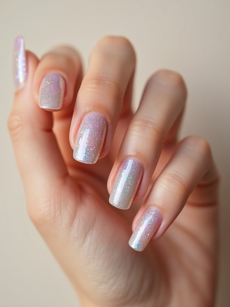 sheer smoky holographic halo