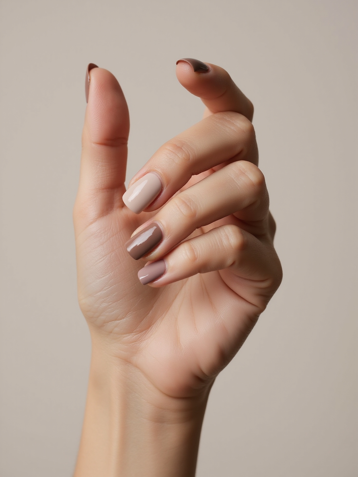 short clean soft square nails