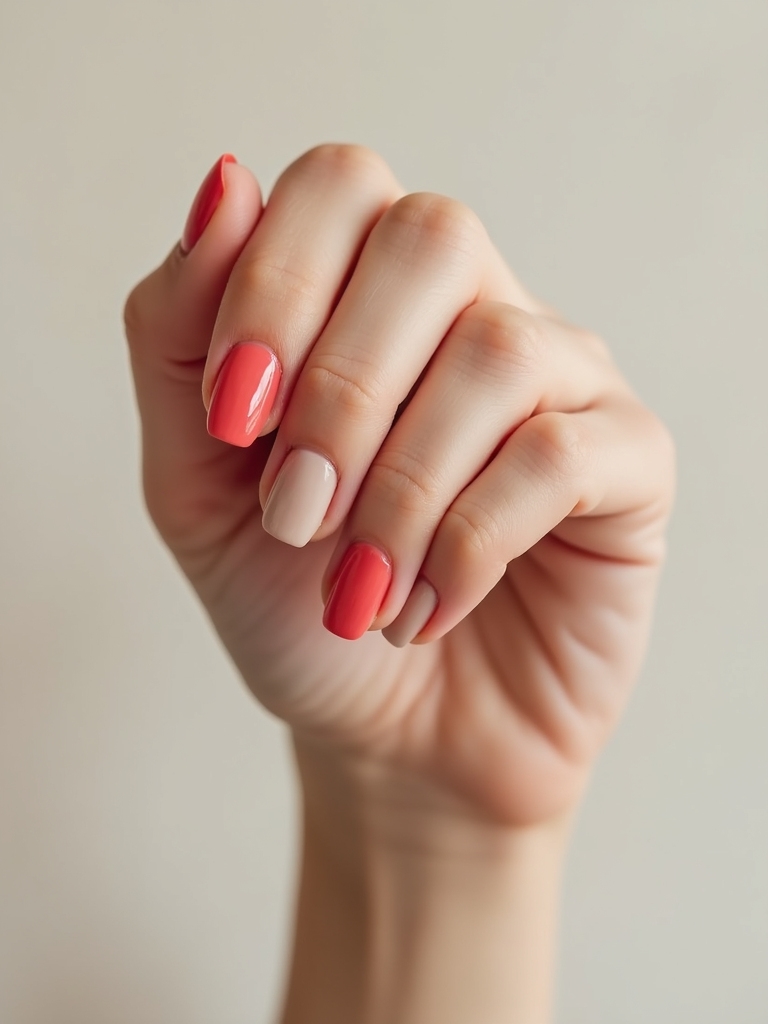 single saturated accent nail