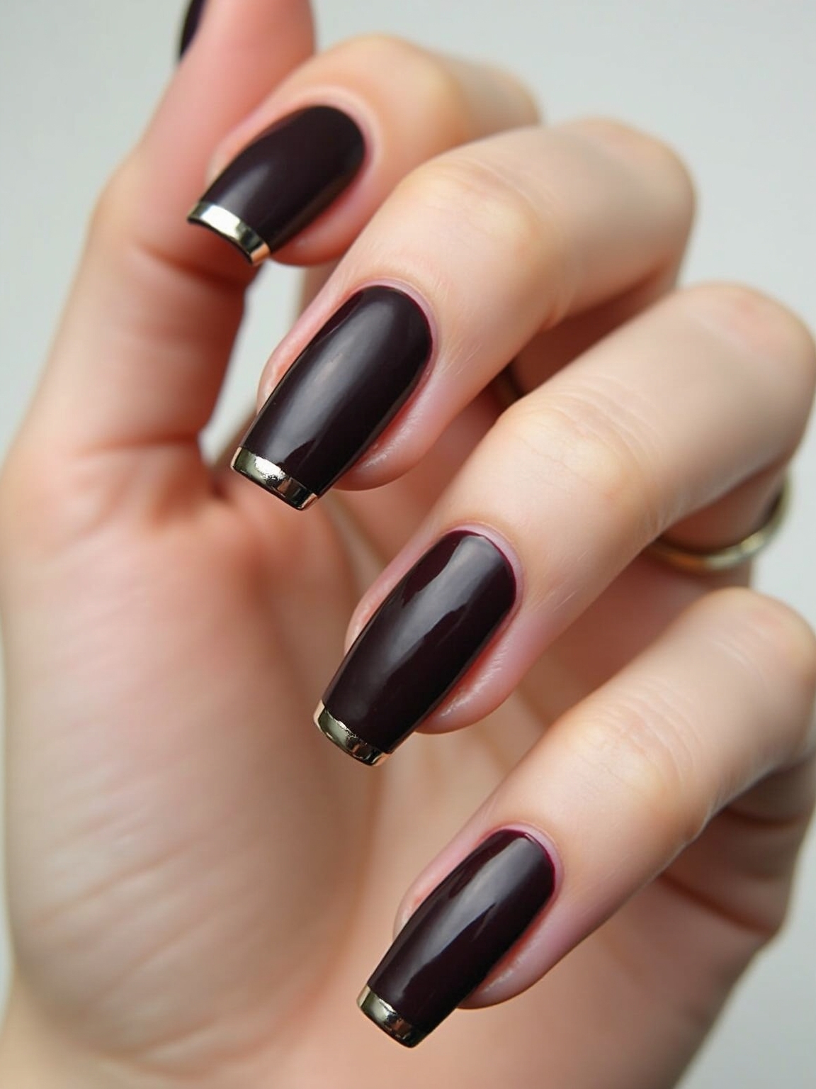 smoky plum with silver chrome