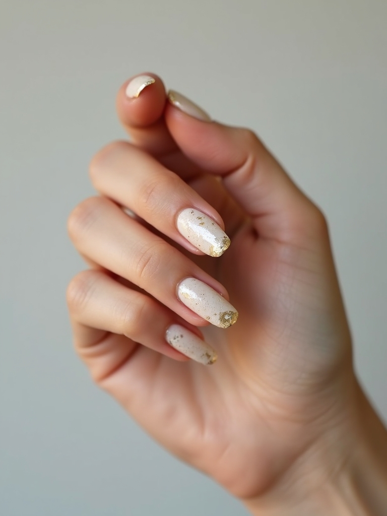 sparingly gilded oval nails