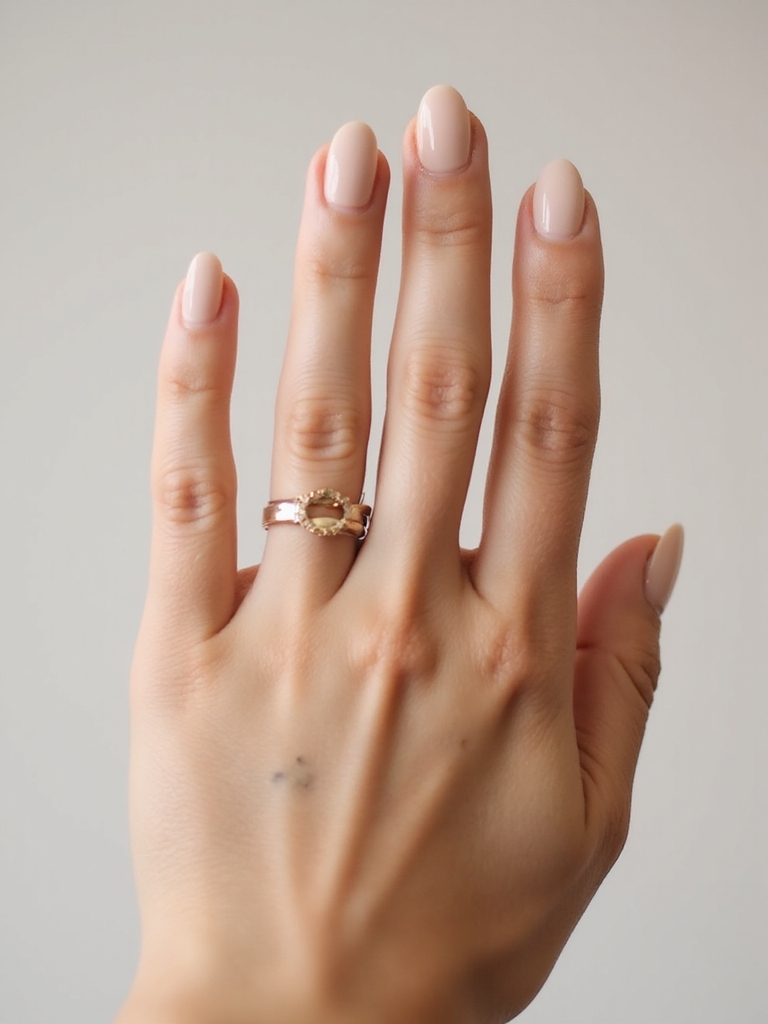 subtle beige almond elegance