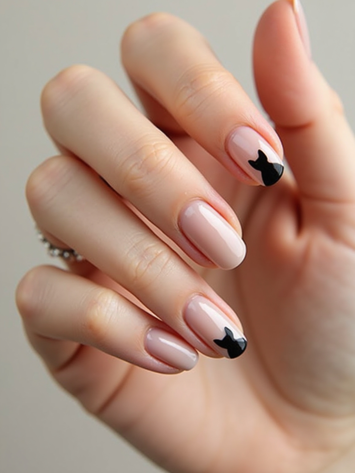 subtle black cat cuticle