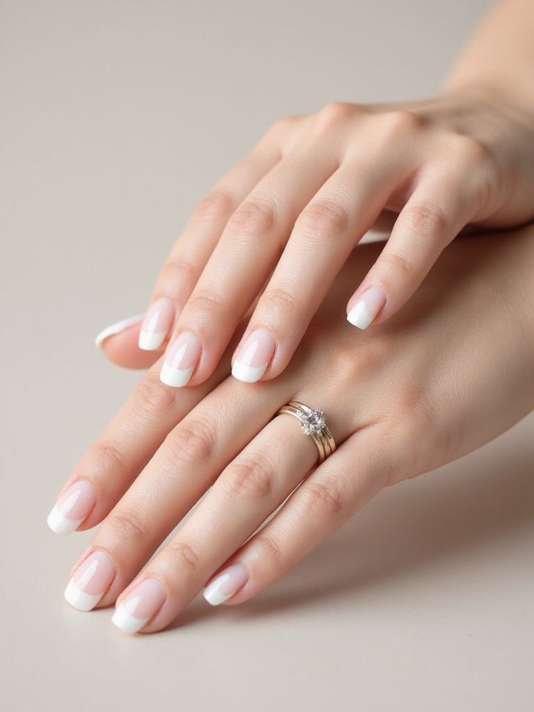 subtle pearlescent milky sheen