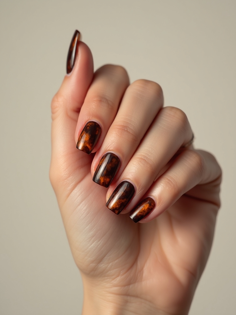 tortoiseshell swirls with gold