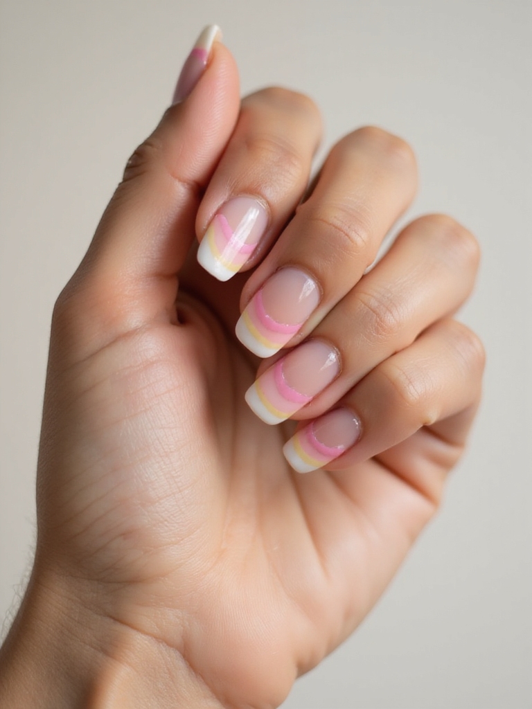 translucent layered jelly rainbow