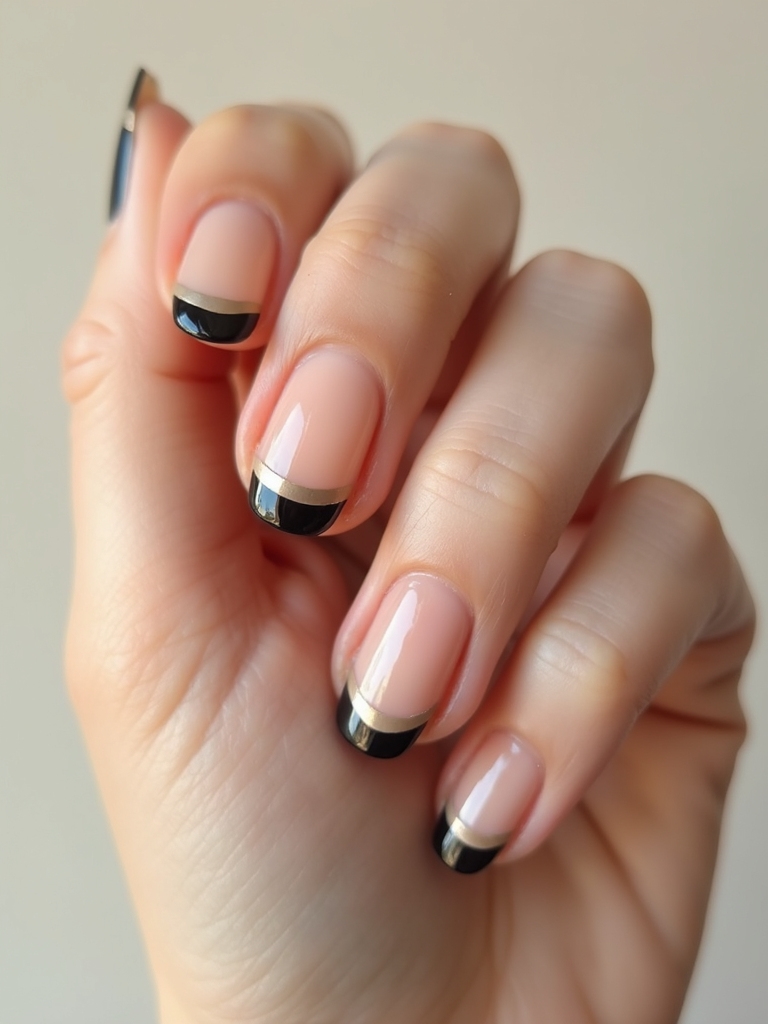 ultra thin tuxedo nail outlines