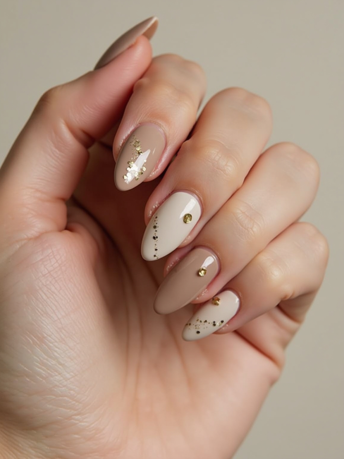 warm delicate gold accents