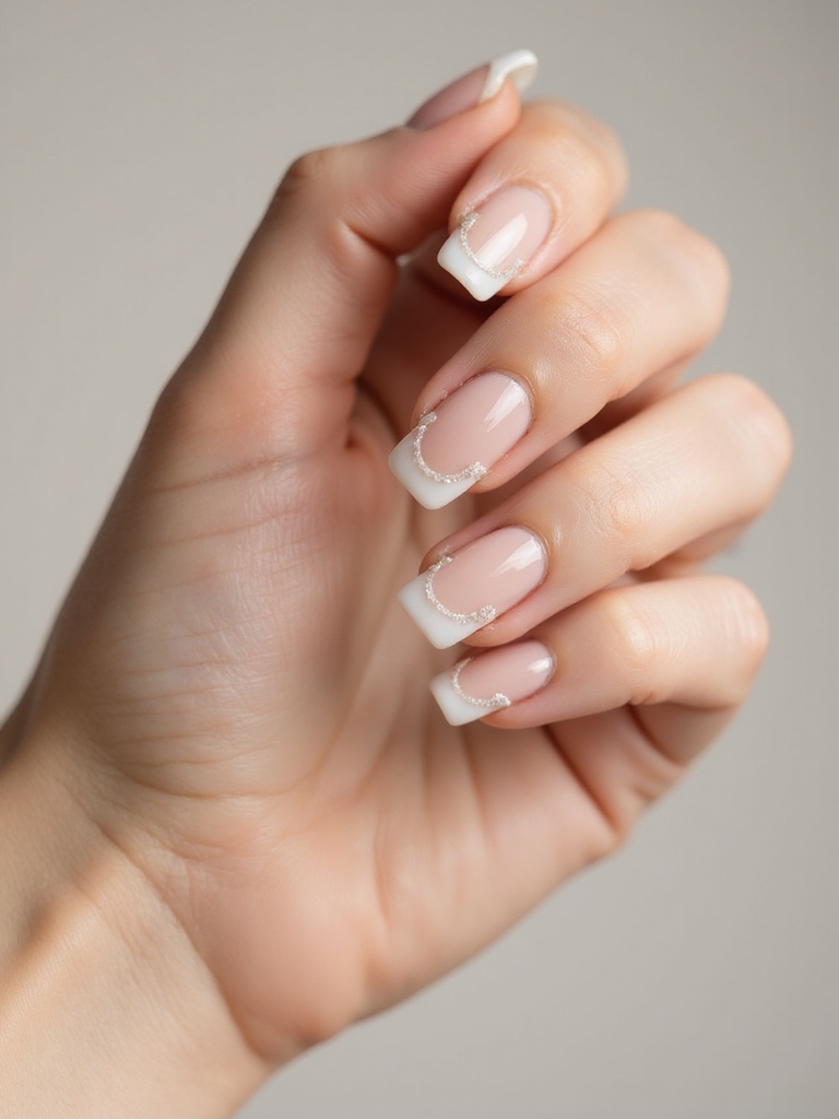 whisper thin negative space manicure
