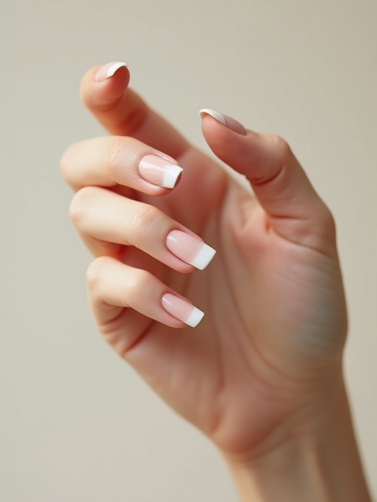 whisper thin neutral french tips