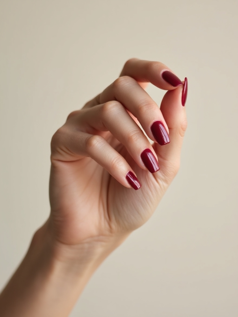 whisper thin oxblood french tips
