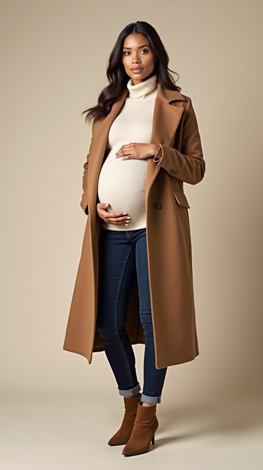 adjustable cozy layered maternity basics