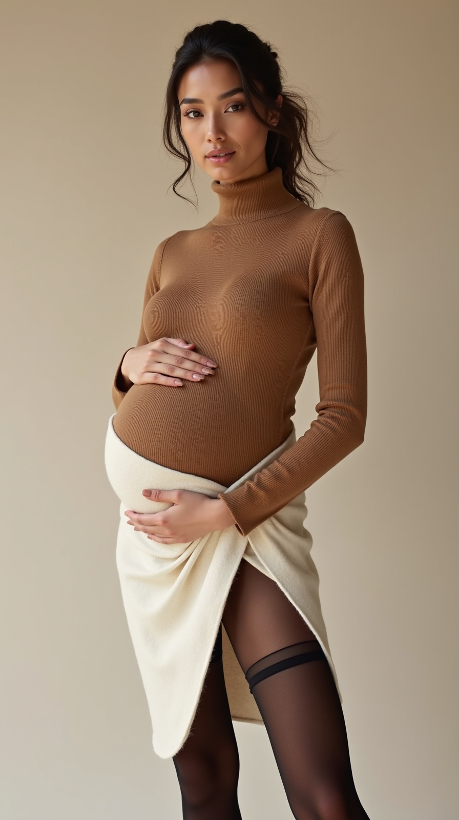 breathable layered winter maternity