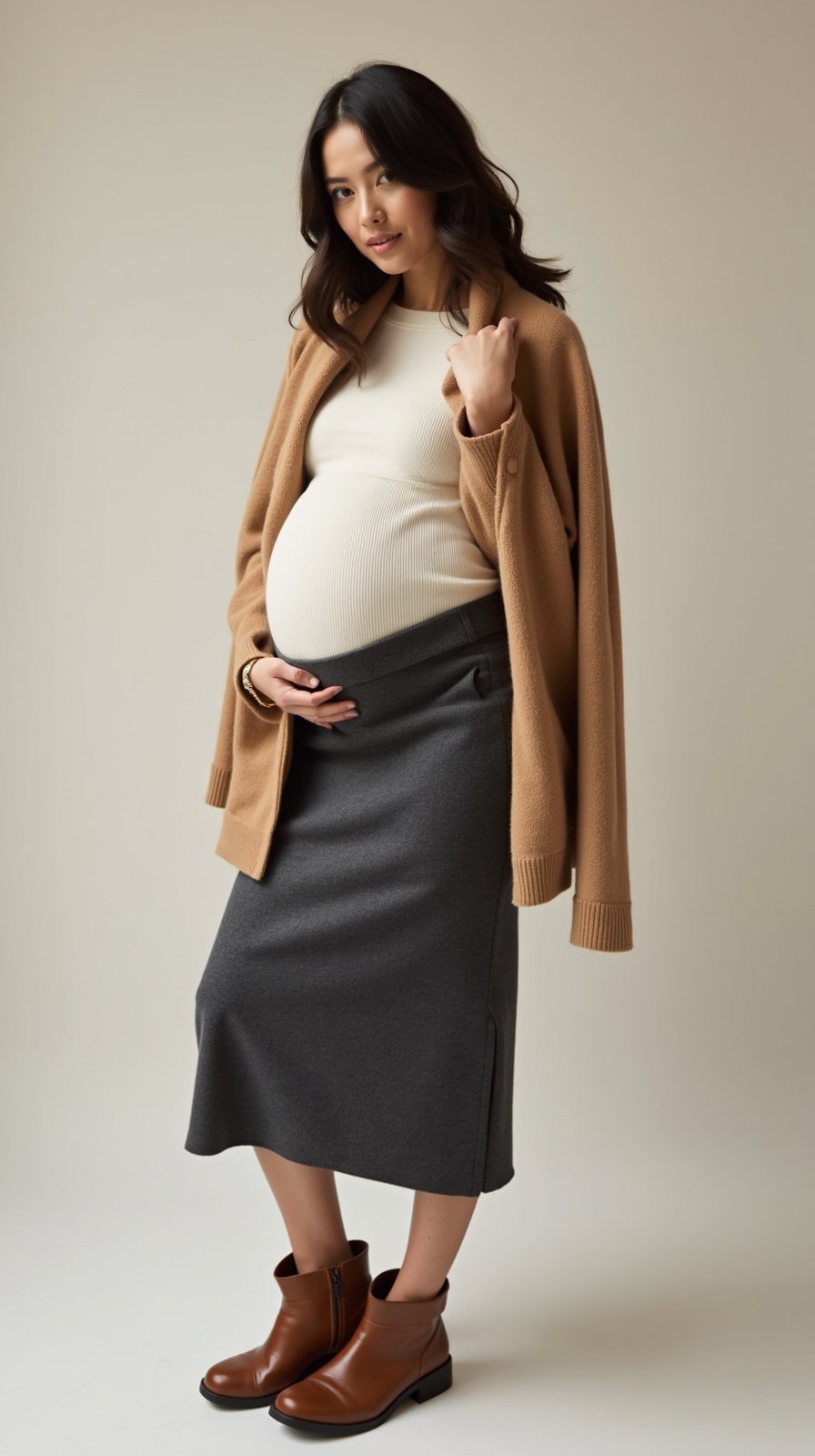breathable stretchy thermal maternity layers
