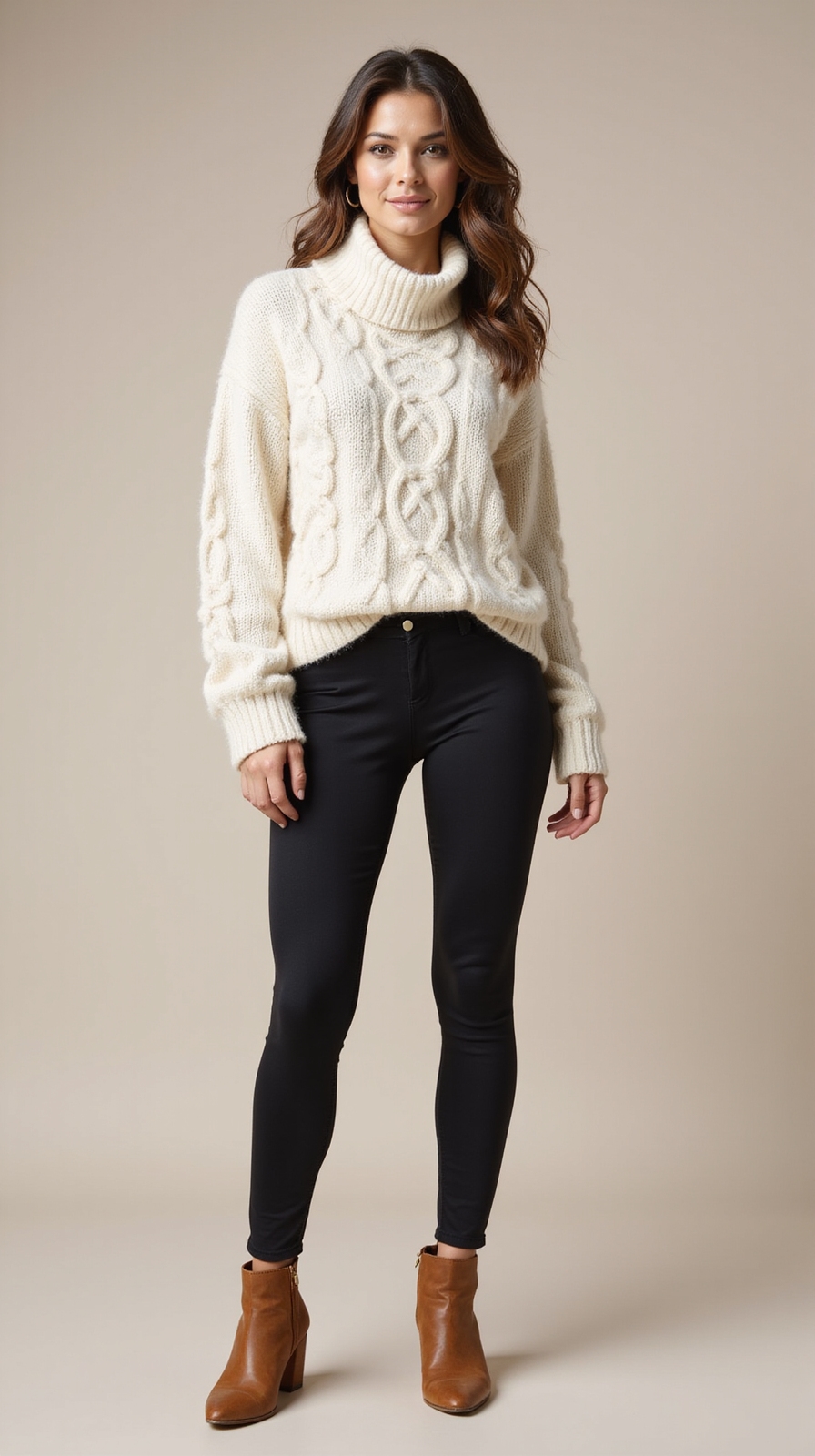 chunky tunic sleek leggings