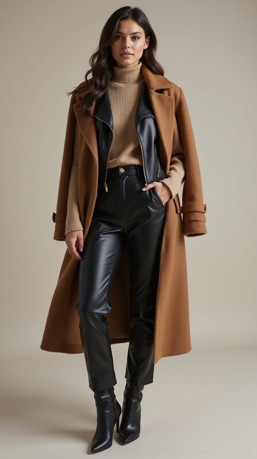 commanding biker chic elevated style