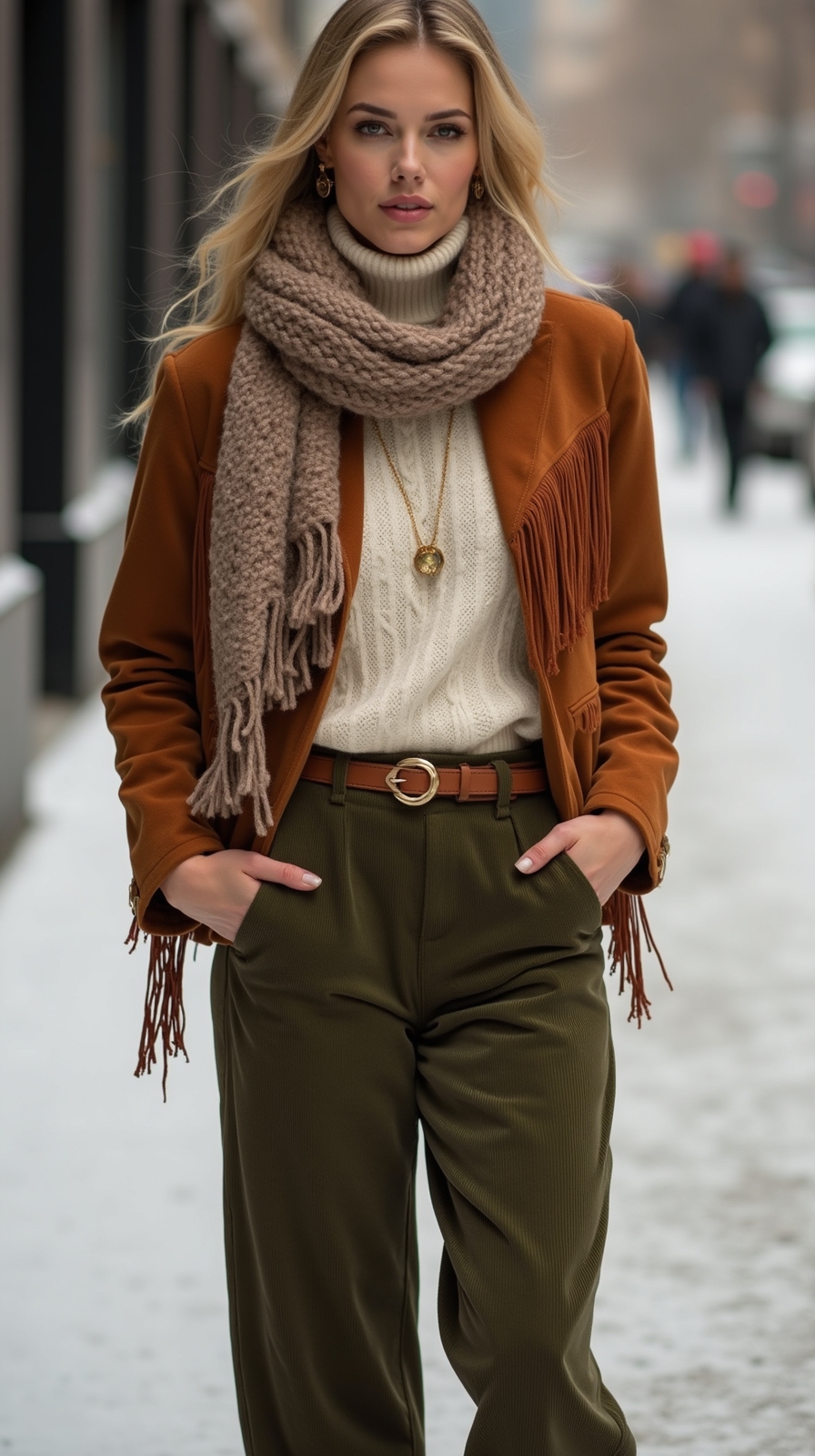cozy chic winter boho
