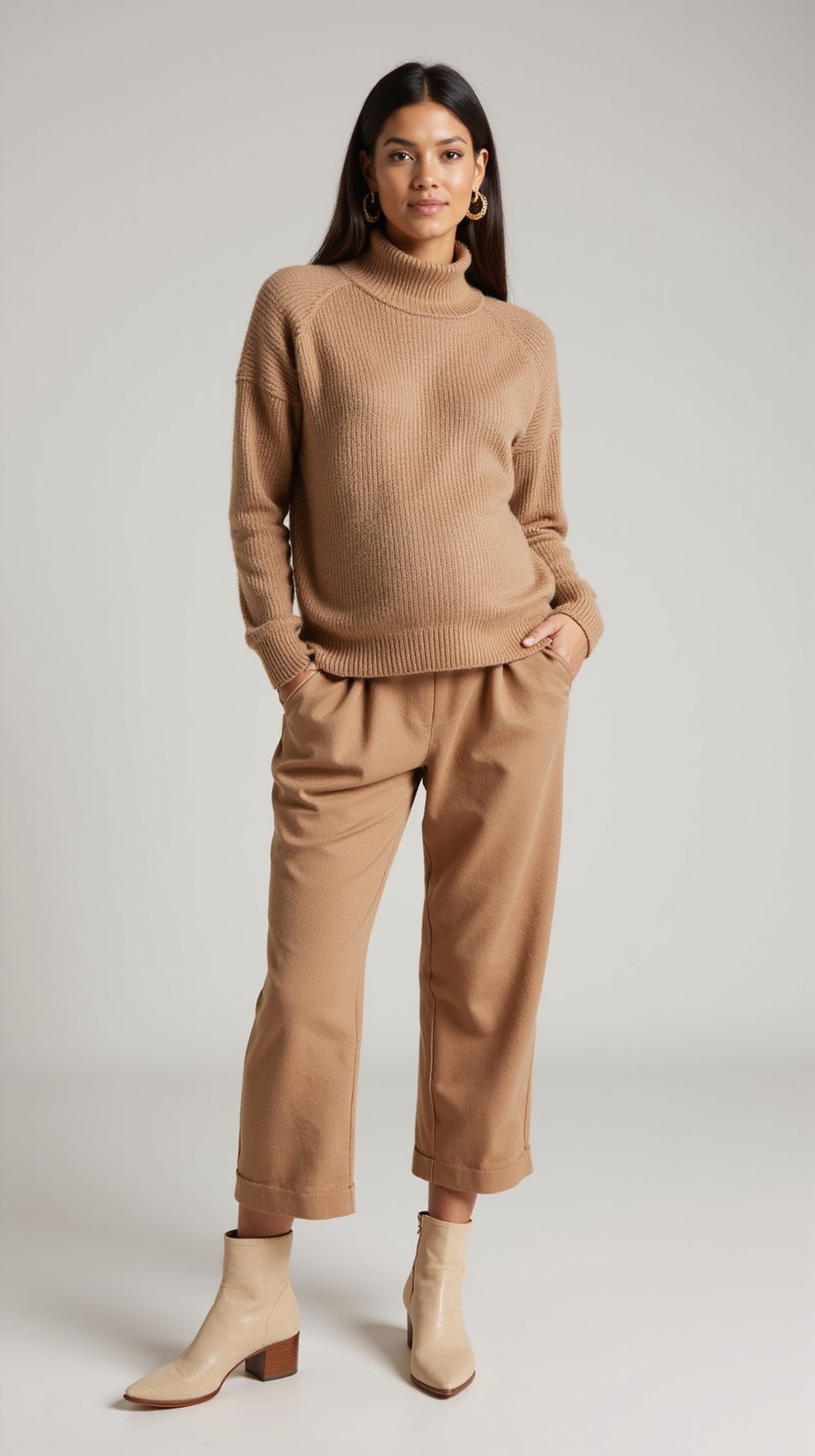 cozy coordinated maternity sweater sets