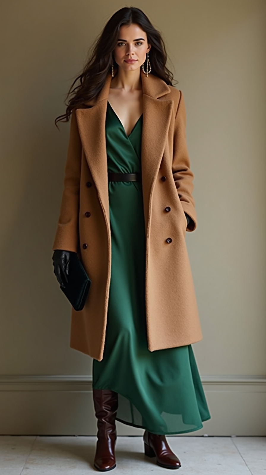 cozy stylish winter dinner outfits