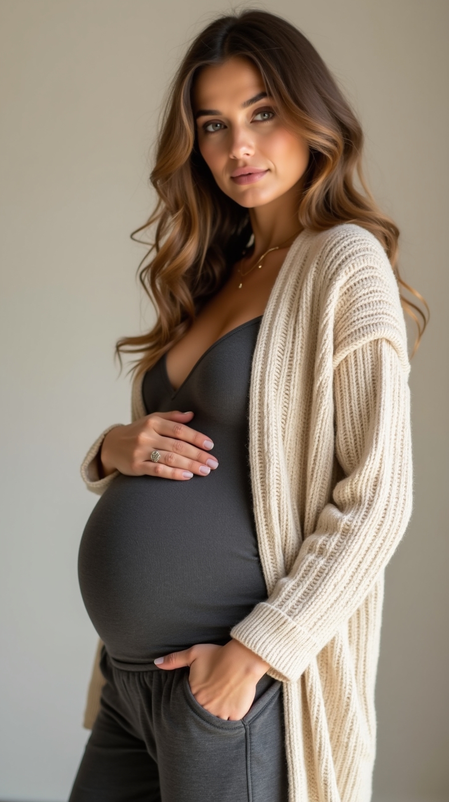 cozy thermal maternity nursing set