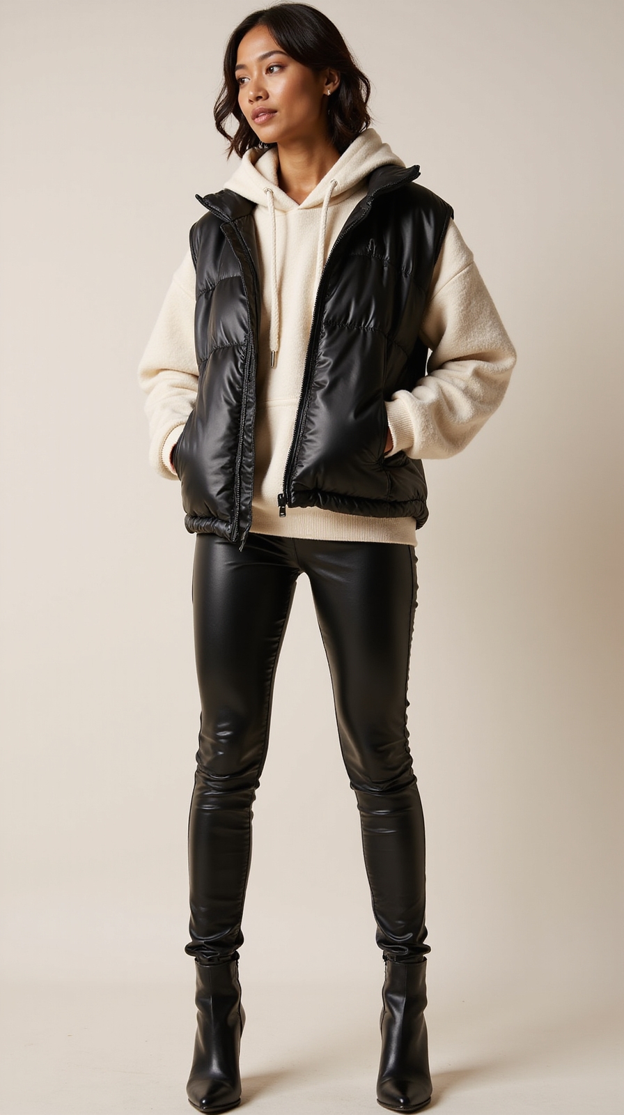 cropped puffer vest streetwear