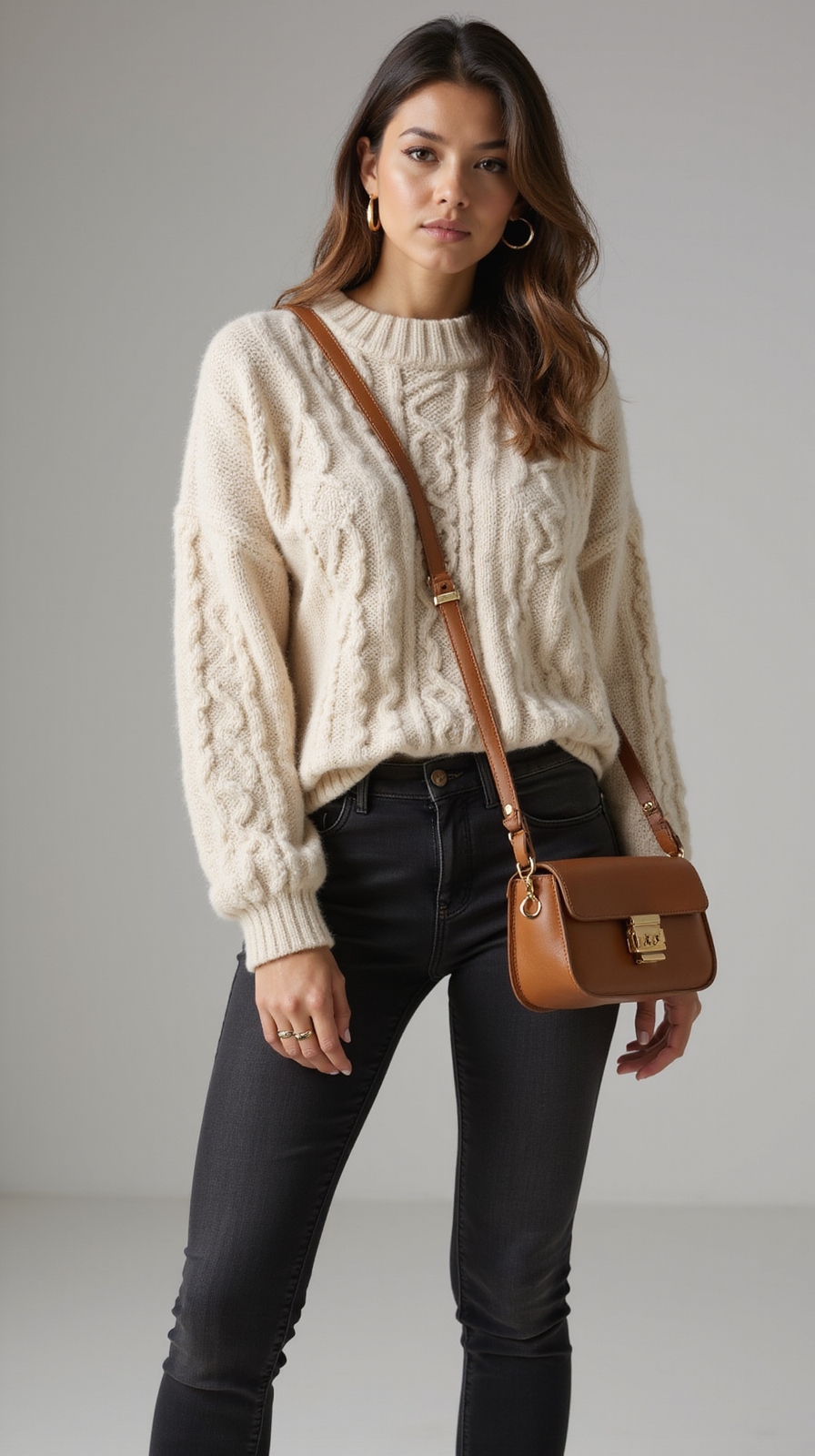 exaggerated knit minimal accessories