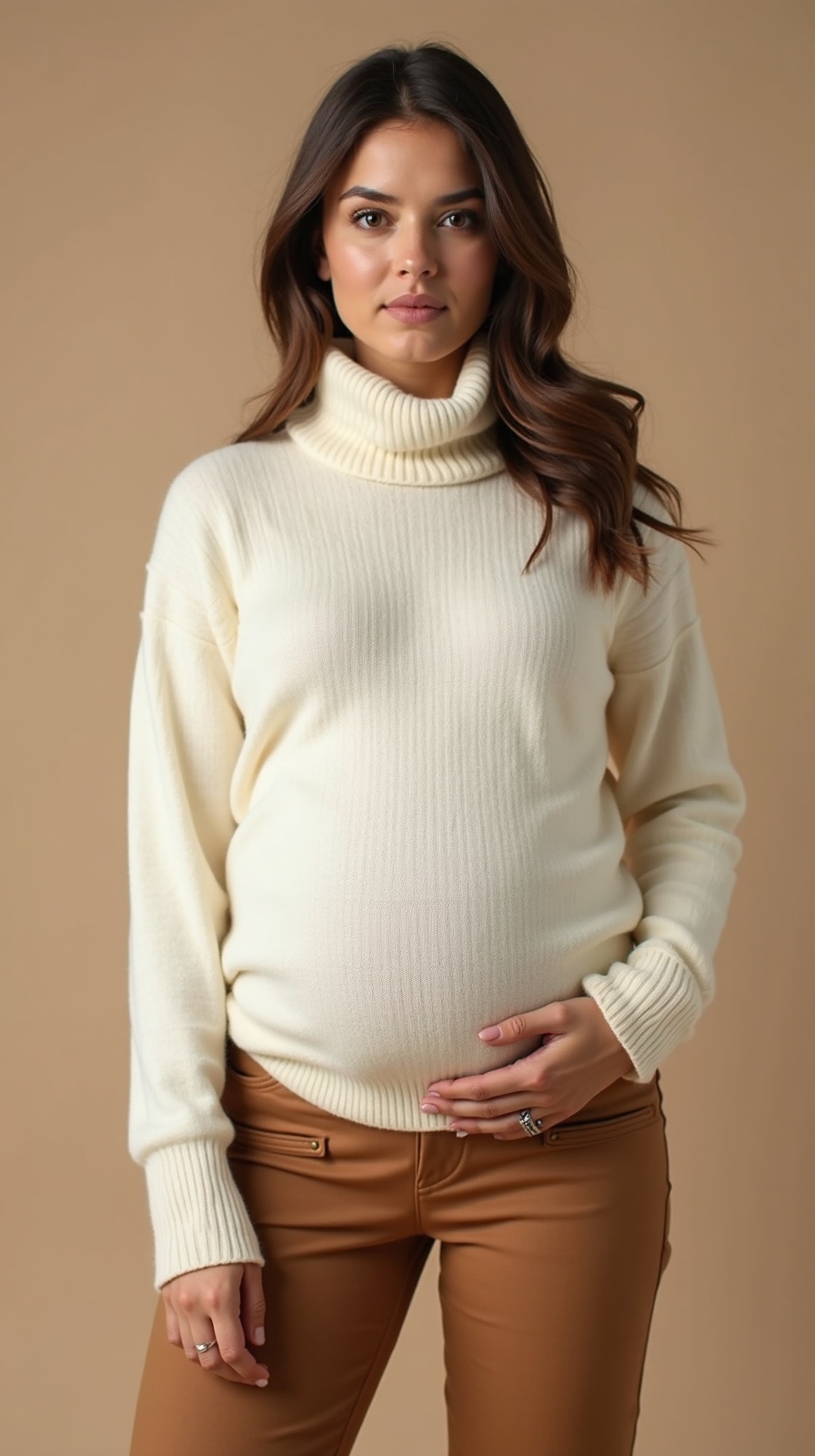 flattering cozy maternity sweater styles