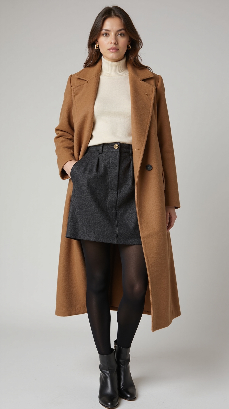 layered winter ready mini skirts