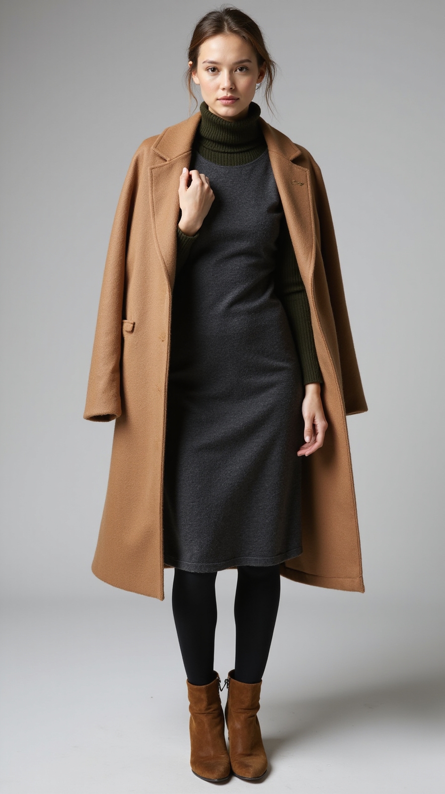 leggings layered under dresses
