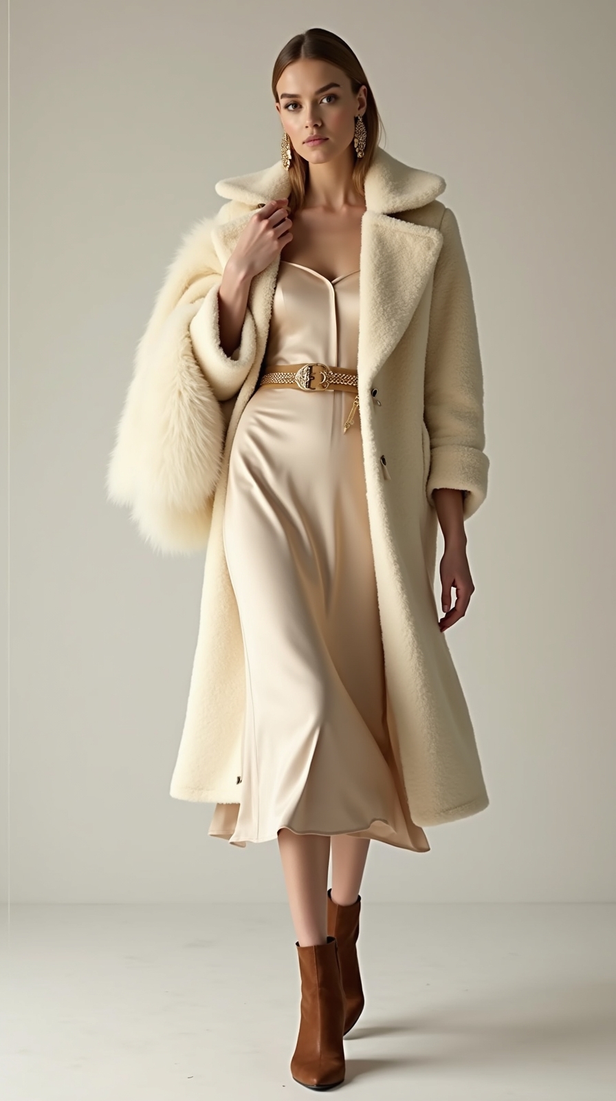 luxe textured layered winter glamour
