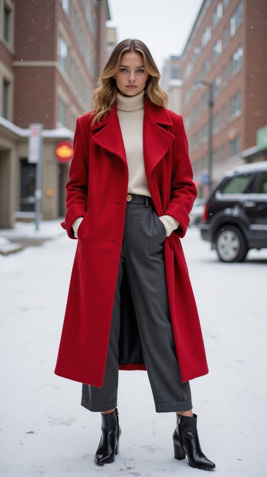 peppermint red structured tailored coats