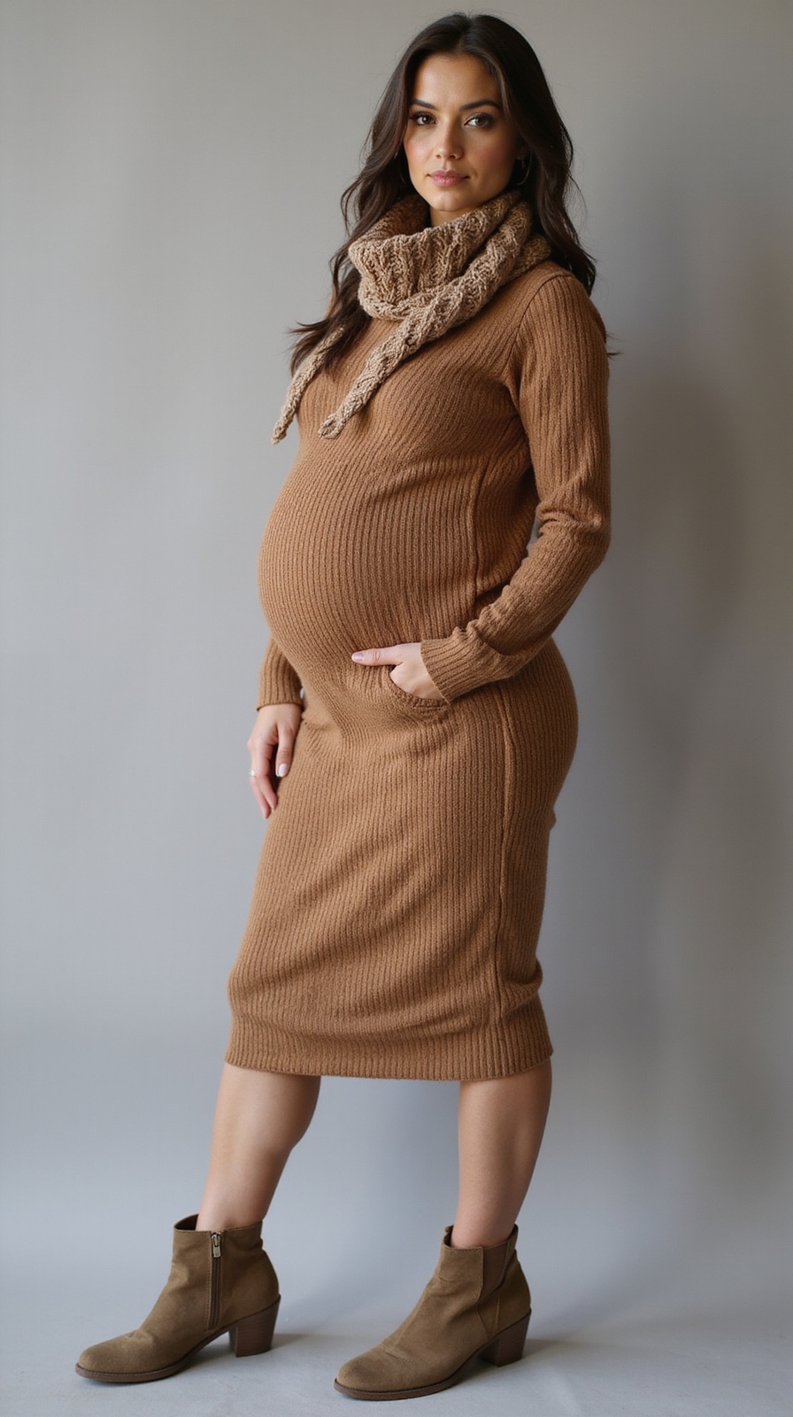 ribbed wrap knit maternity dresses