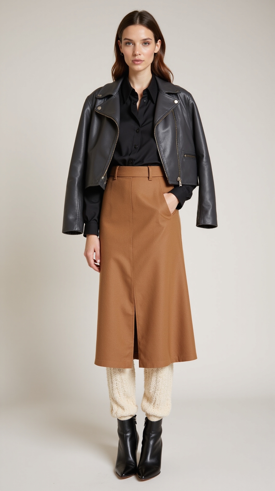 satin sheen meets cozy structure