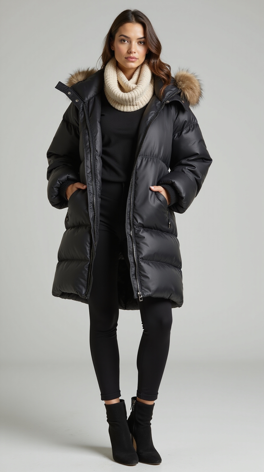 sculpted puffer sporty leggings