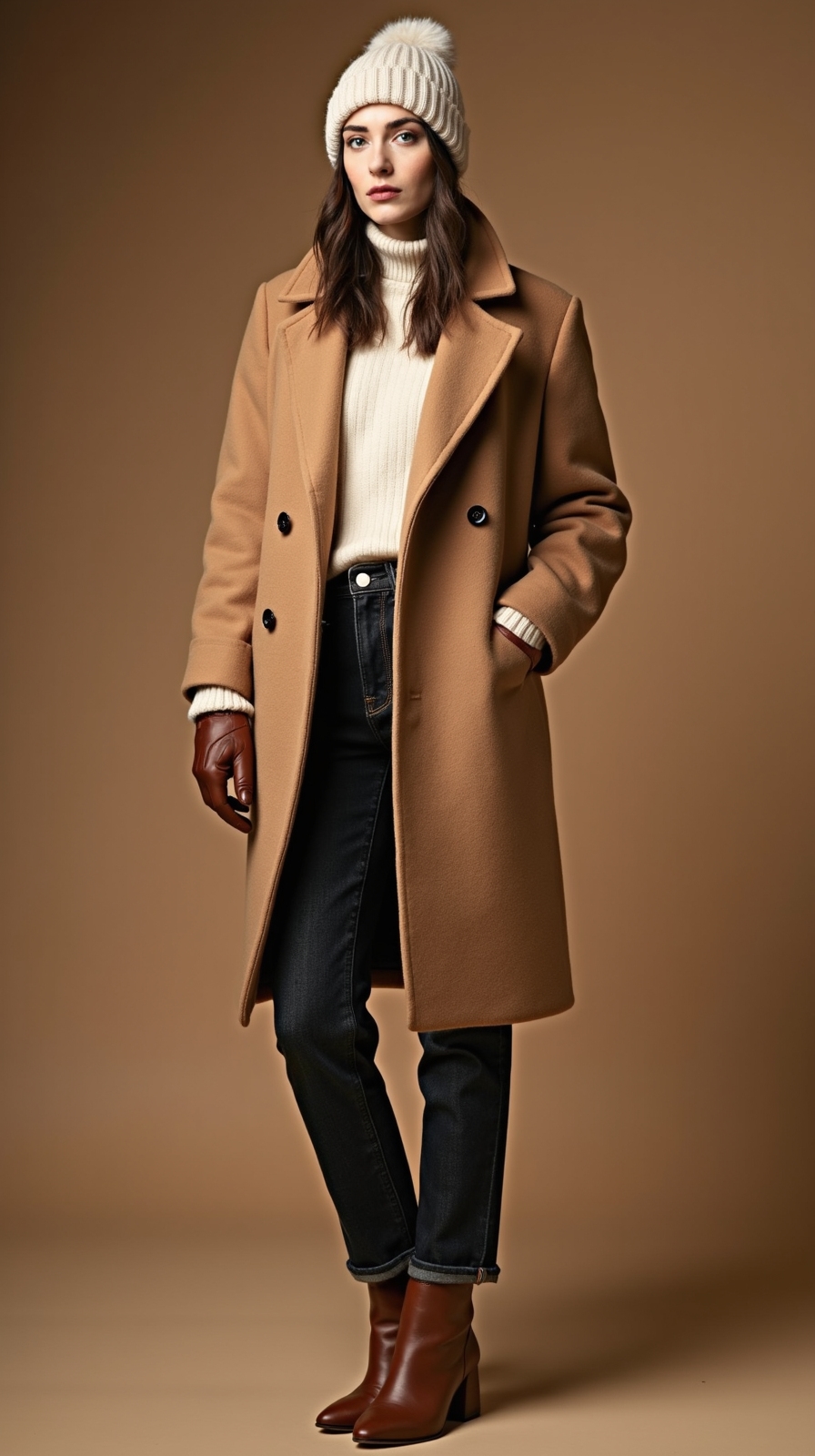 slouchy cashmere relaxed denim boots