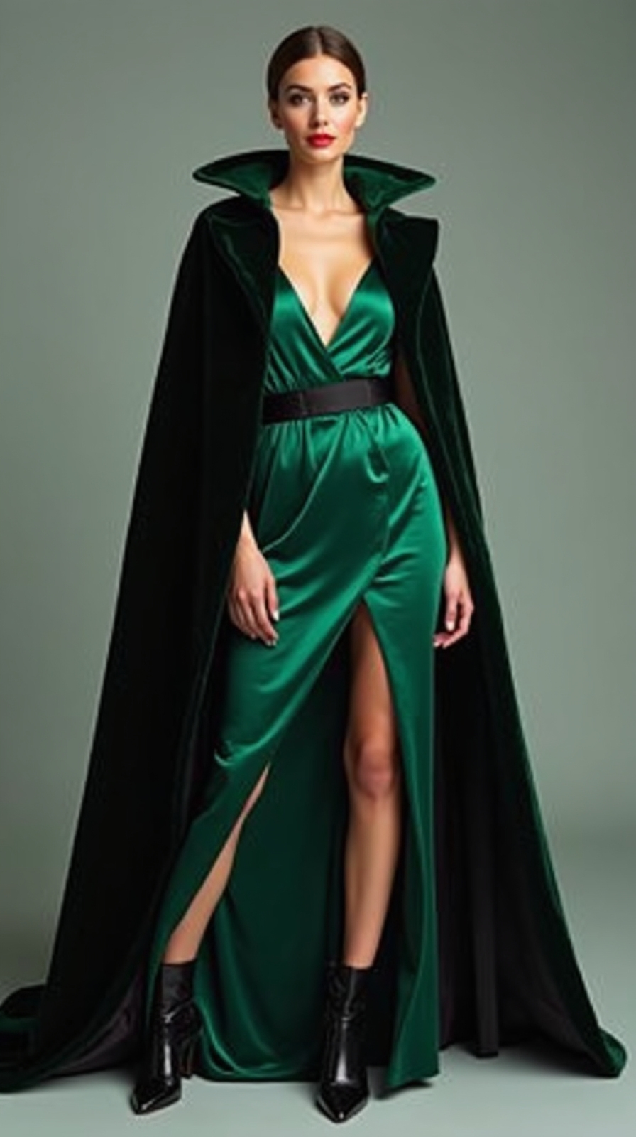 statement making luxe velvet cape