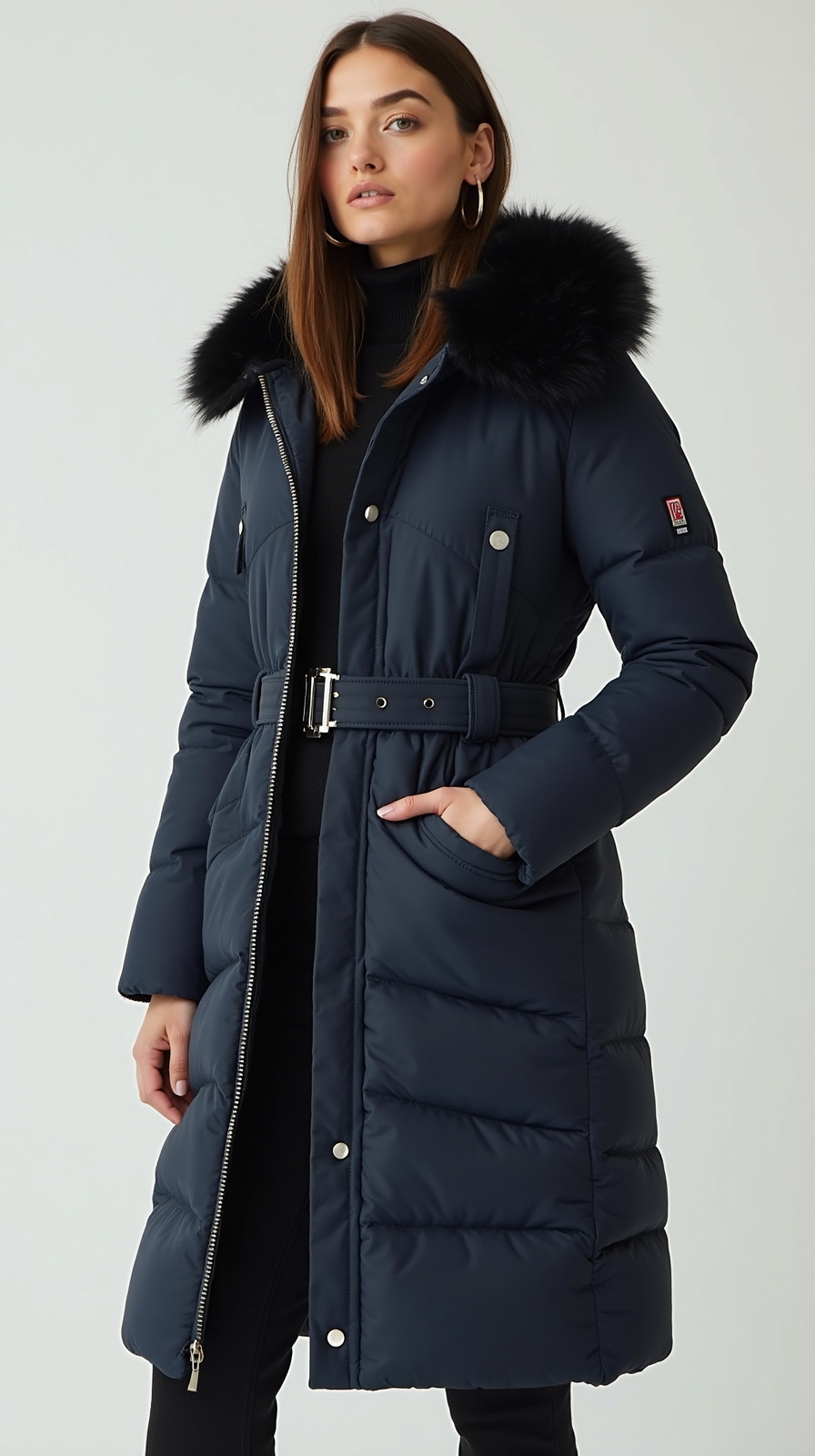 streamlined insulated neutral winter outerwear