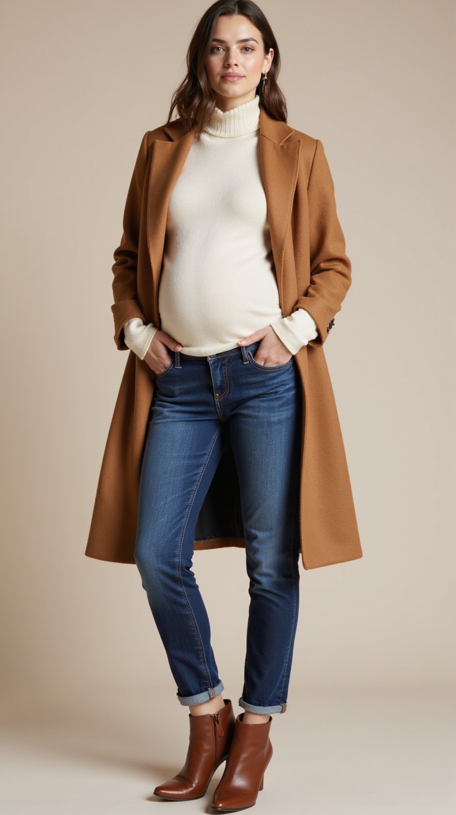 stretchy supportive adjustable maternity trousers