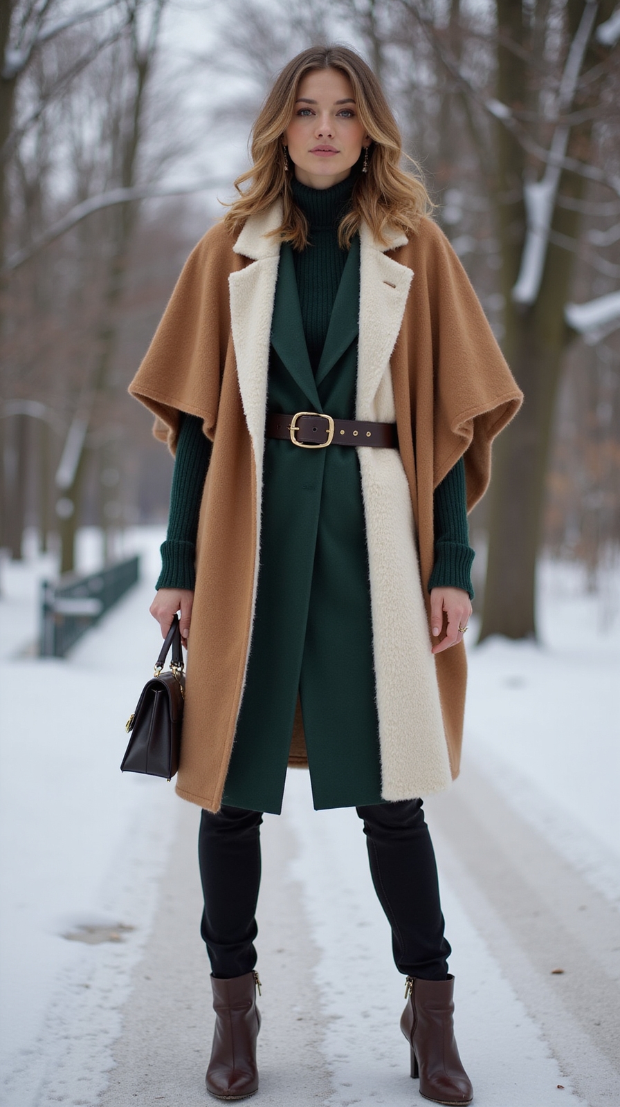 structured bold coat or cape