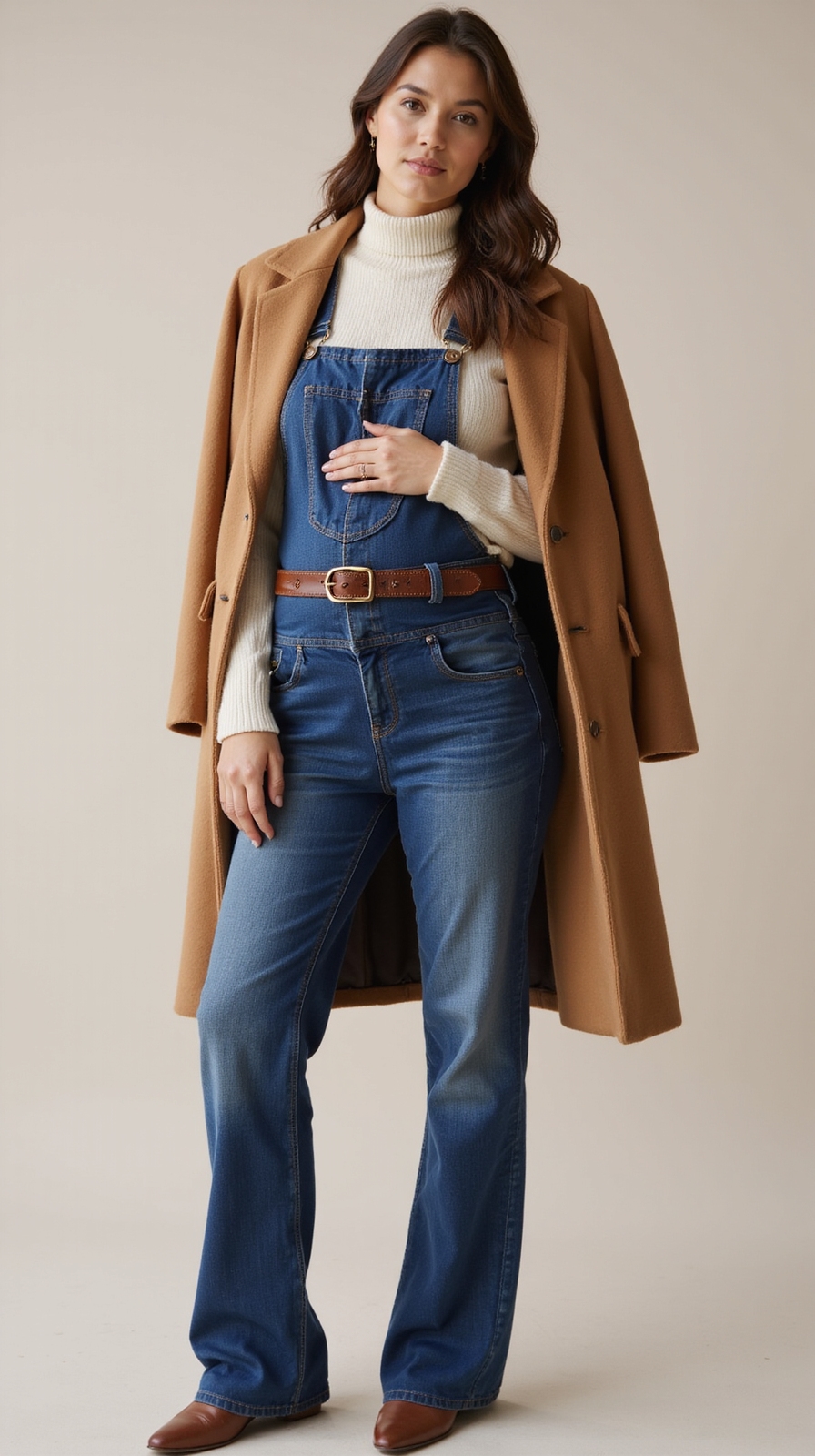 supportive layered maternity winterwear