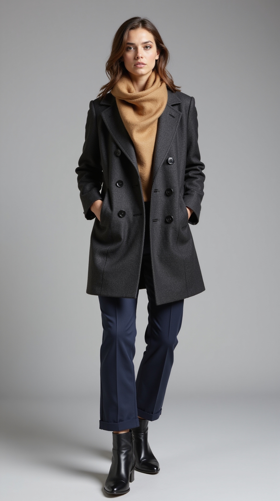 tailored coats for transitional dressing