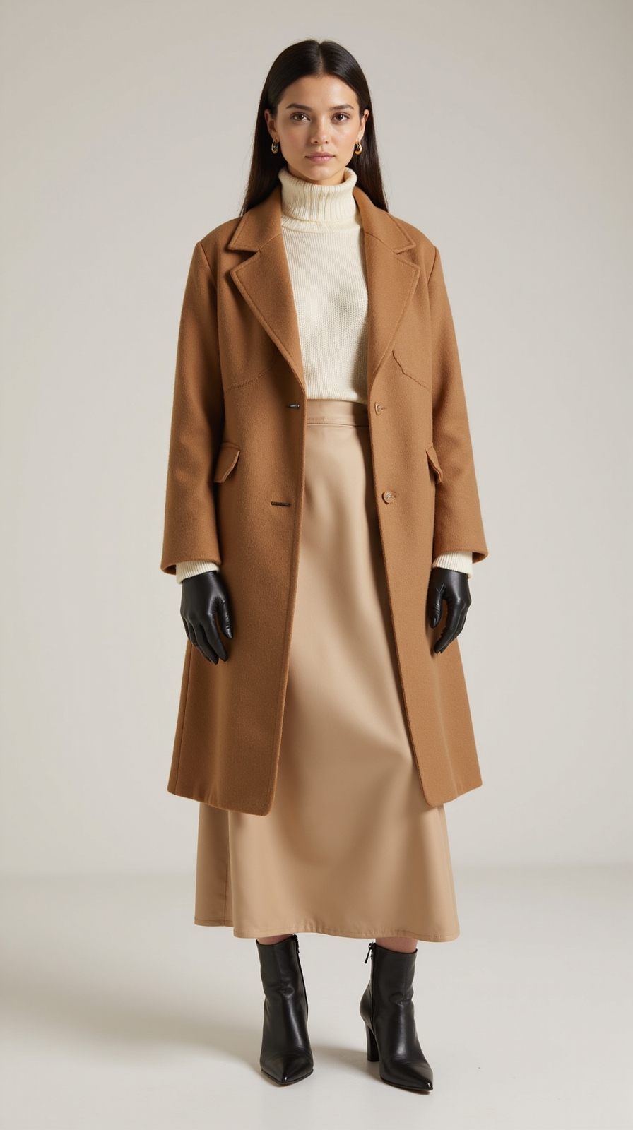 tailored long wool layers