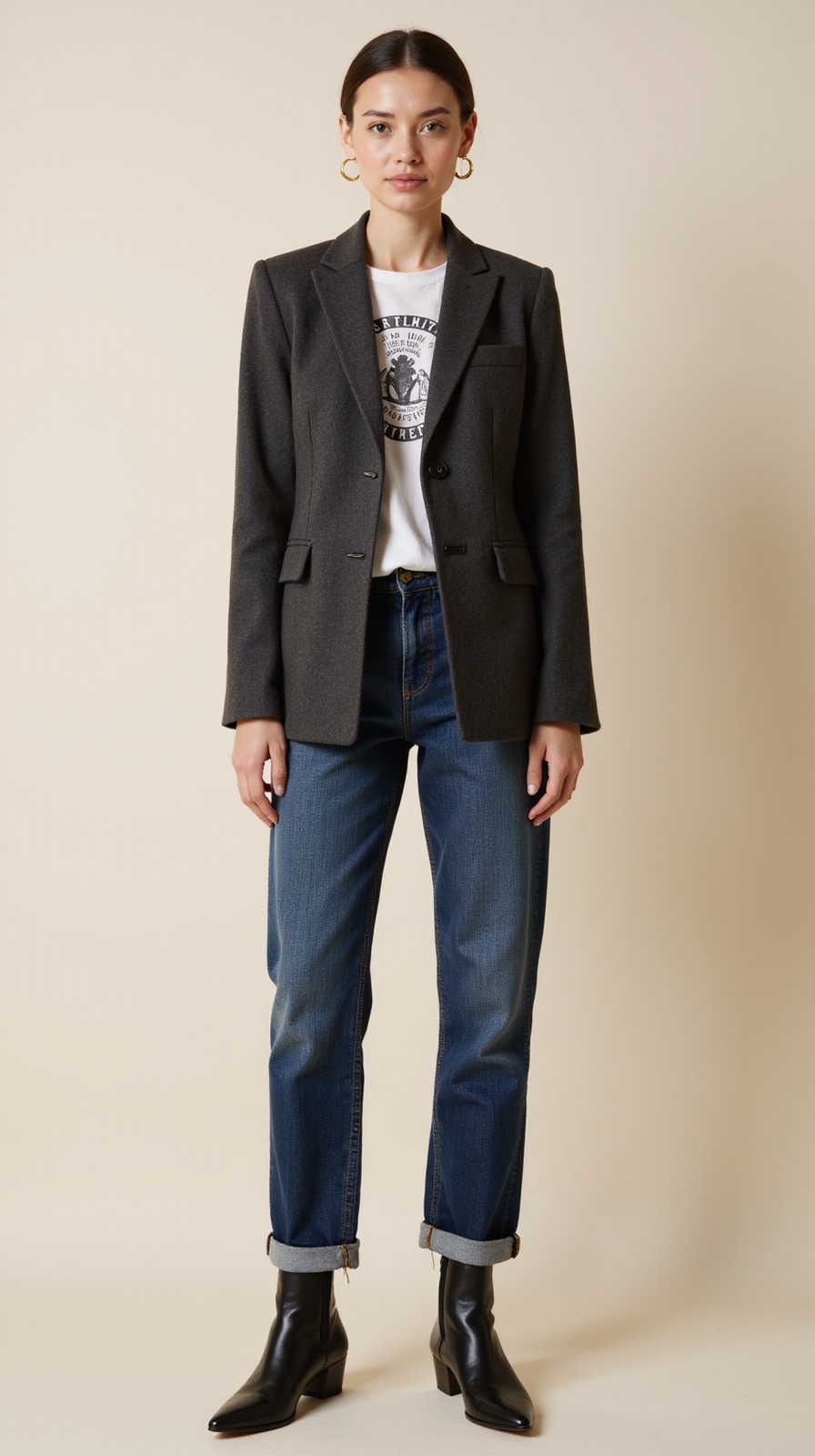 tailored wool blazer outfit