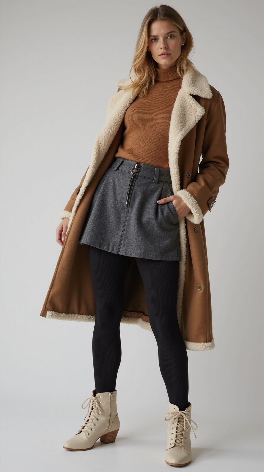 thermal leggings under miniskirts